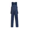 Open overalls with hanging pocket dark blue