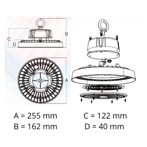 UFO LED 5 LED UFO StableGlow 100 W/190 lm