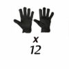 Nylon gloves with PU palm, 12 pairs