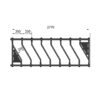 Adjustable diagonal feed fence 3m 12-18 months