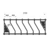 Adjustable diagonal feed fence 3m 18+ months
