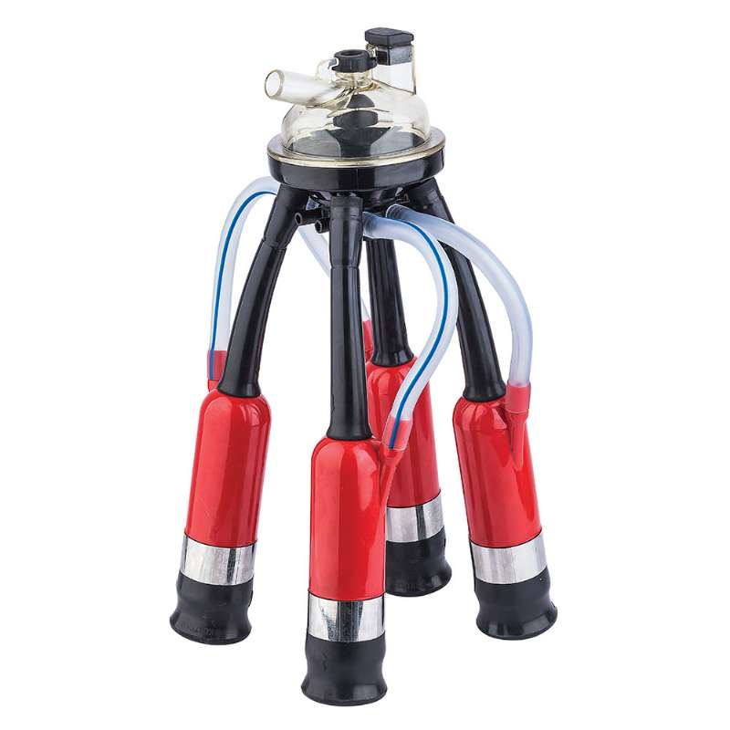 300cc milking cluster plastic collector silicone liners - plastic shell with inox ring