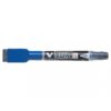 Whiteboard marker 1,3-3,5 mm round tip, with eraser- magnet, blue
