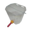 Calf feeding bucket, 10l, transparent + Bucket lid