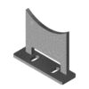 Plastic drive wheel cleaning knife