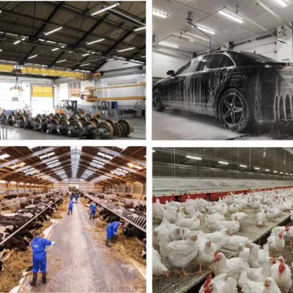 Led-Triproof 6 LED gaismeklis – cauruļveida lampa 40 W / 150 lm, IP69K