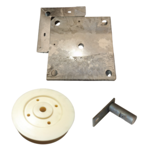 Nurgarulli komplekt plastik Ķēdes skrāpja stūra rullīša komplekts 290 mm (Plastmasas stūra ritenis)