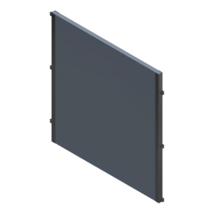 Vasikaboksi tagasein Aizmugurējā siena (1,2 × 1,2 m) plastmasas teļu boksam Calf-QuickBox 1.2