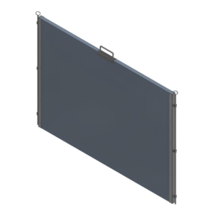 Vasikaboksi vahesein Starpsiena (1,2 × 1,7 m) Calf-QuickBox 1.2 plastmasas teļu boksam, betona siena